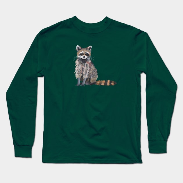 Raccoon Long Sleeve T-Shirt by Das Brooklyn